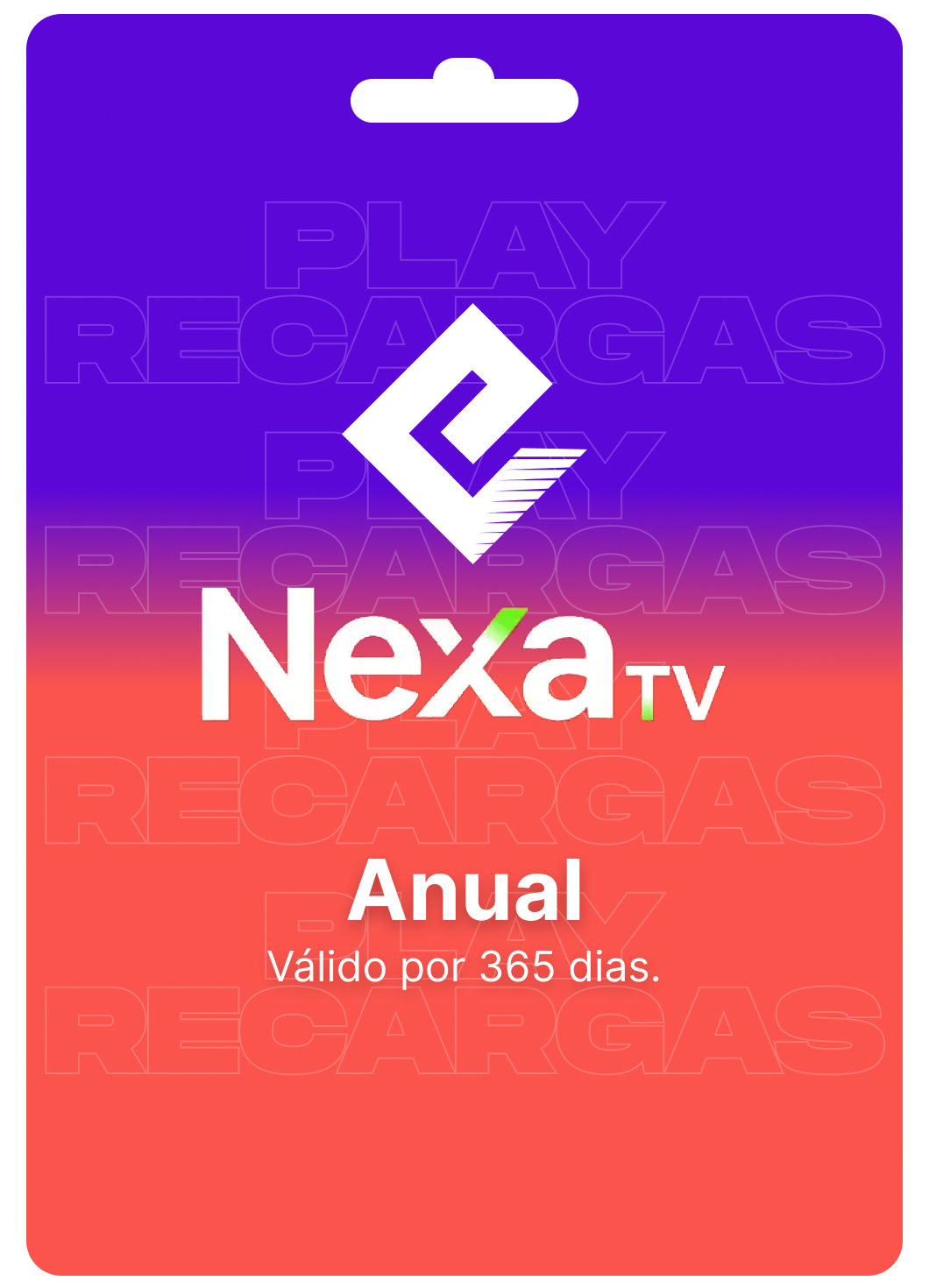 Gift Card nexa tv/ TVE - Anual